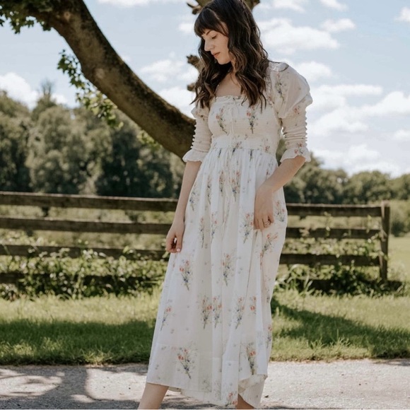 Doen Dresses & Skirts - Doen Bijou Painted Bouquet Dress